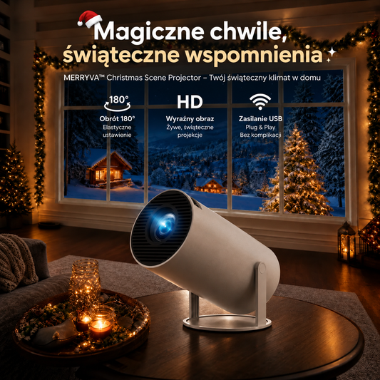 MERRYVA™ Christmas Scene Projector - Świąteczny Projektor